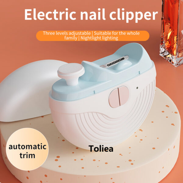 Toliea TL-86 Electric Nail Trimmer Electric polishing nail clipper, RechargeableElectric Nail Trimmer with Lighted, Silent and Safe Design with Nail Dust Storage for Home and Travel Use - Image 2