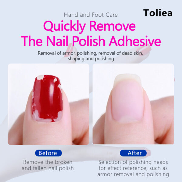 Toliea TL-A3  Electric Nail Drill Machine Rechargeable 18000RPM Efile for Acrylic Nail.Portable Nail File Manicure Crystal foot callus remover - Image 3