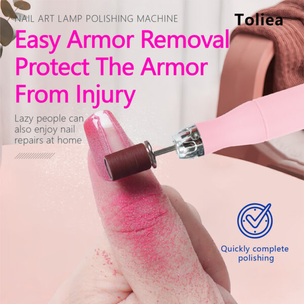 Toliea TL-A3  Electric Nail Drill Machine Rechargeable 18000RPM Efile for Acrylic Nail.Portable Nail File Manicure Crystal foot callus remover - Image 4